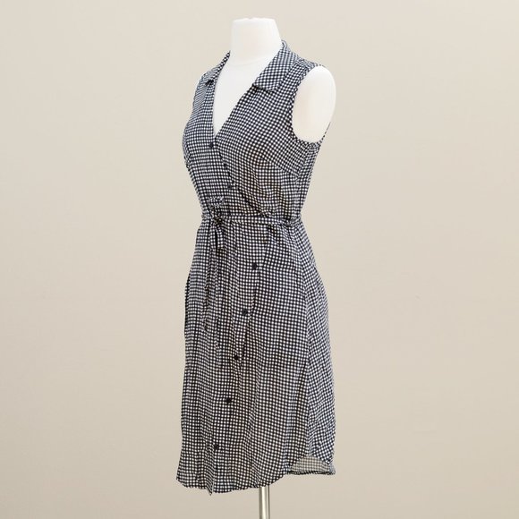 Anthropologie TYLHO Rayon Dress in Gingham Checkered Print XS - Picture 3 of 14
